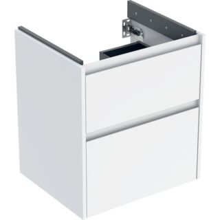 Geberit Renova Plan Waschtisch-Unterschrank 504026011 2 Schubladen, Korpus/Front wei&szlig; / lackiert seidenglanz, Breite 54,6 cm