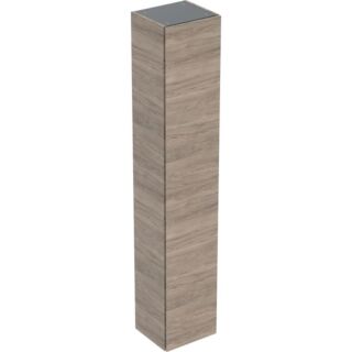 Geberit Renova Plan Hochschrank 504045JR1 1 T&uuml;r, Breite 33cm, Korpus/Front Nussbaum / Melamin Holzstruktur