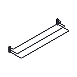 Giese 11833-14 porte-serviettes de bain etagere 3 parties noir mat