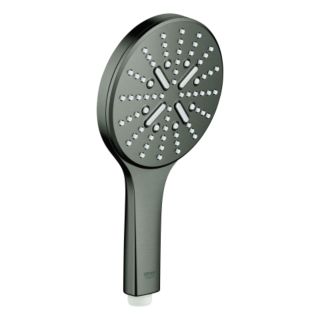 Grohe Rainshower Handbrause 26574AL0 hard graphite geb&uuml;rstet, 3 Strahlarten, mit Durchflussbegrenzer 9,5 l/min