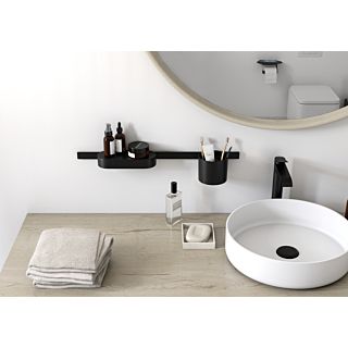 hansgrohe WallStoris Badezimmerset 27968670 aus Kunststoff, Mattschwarz