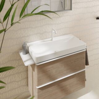 hansgrohe Xelu Q wash basin 61020450  80 x 48 cm, with tap hole, without overflow, SmartClean, white