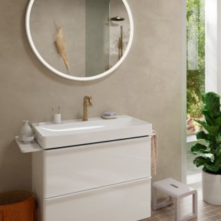 hansgrohe Tecturis S Waschtischarmatur  73340140 CoolStart, EcoSmart+, mit Push-Open-Ablaufgarnitur, brushed bronze