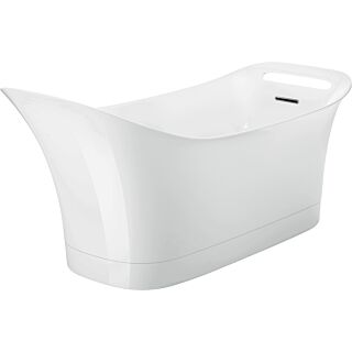 hansgrohe Badewanne Axor Urquiola 180 x 62,4 cm, freistehend, Mineralguss, weiss
