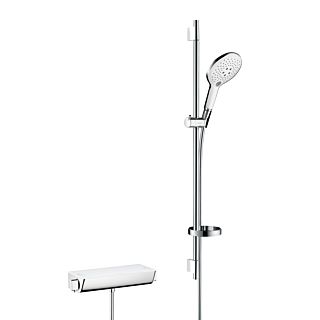hansgrohe Raindance Select S 150 Combi 27037400 mit Ecostat Select, weiss chrom, DN 15, 90 cm