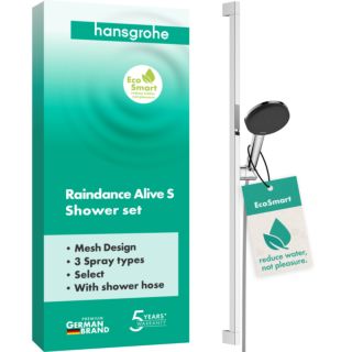 hansgrohe Raindance Alive Select S Duschset 24601000 Brausestange Unica E, 3jet,  chrom