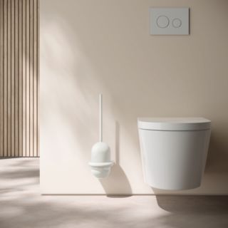 Hewi Series 477 WC brush set 4772010099  for wall mounting, white