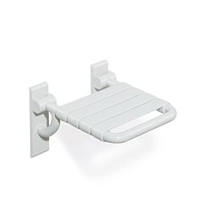 HEWI Klappsitz Serie 801 8015120099 345 x 408 mm, reinweiss