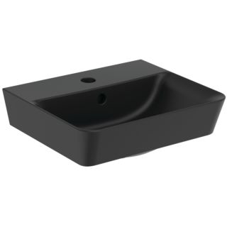 Ideal Standard Connect Air Handwaschbecken E0307V3 mit Hahnloch, 40 x 35 x 15 cm, schwarz matt