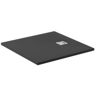 Ideal Standard Ultra Flat S Duschwanne K8214FV Schiefer, 80x80x3cm, mit Ablaufabdeckung
