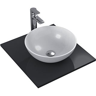 Ideal Standard Strada O Aufsatz-Waschtisch K079501 rund, ohne Hahnloch und &Uuml;berlauf, 41 x 15 cm, wei&szlig;