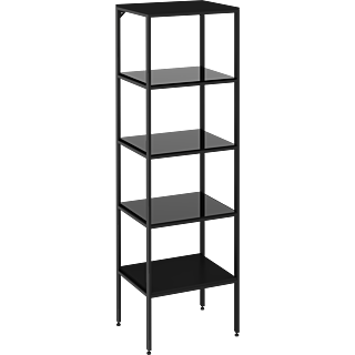 Isvea Ombra standing shelf 29MN3008035I 35x30x117cm, matt black