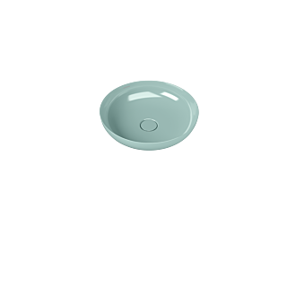 Kaldewei Miena Waschtisch-Schale 909406003679 3181, &Oslash; 38 cm, Soft Touch, Perl-Effekt, ohne &Uuml;berlauf, ohne Hahnloch, Schallschutz