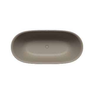 Kaldewei Meisterst&uuml;ck OYO DUO Badewanne freistehend 1050-4035 205043540671 163 x 77 cm, ohne &Uuml;berlauf, warm grey 60