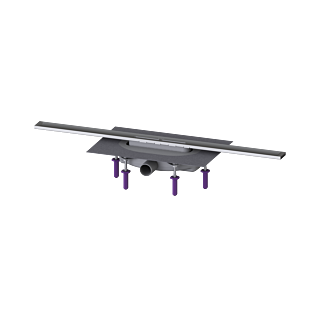 Kessel Linearis Duschrinne 45300.08 800 mm, Edelstahl geb&uuml;rstet, Megastop