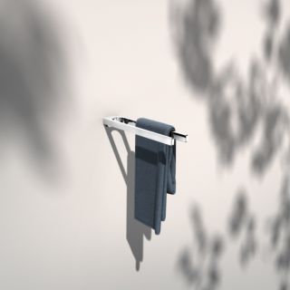 KEUCO Moll Handtuchhalter 12719010000 zweiarmig, starr, 34 cm, verchromt