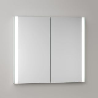 KEUCO Somaris Spiegelschrank mit Beleuchtung 14512002100 80 x 71 x 11,5 cm, verspiegelt, 1 T&uuml;ren, Wandeinbau