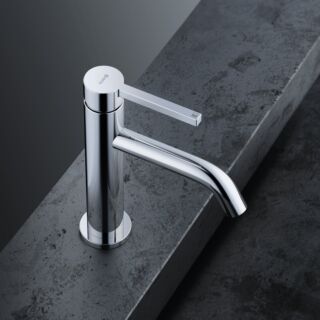 Kludi NOVA FONTE PURA Waschtischarmatur 202890515 mit Push-Open Ablaufgarnitur, chrom