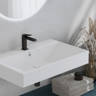 Kludi Decus washbasin mixer 110 542823975 without waste set matt black