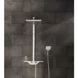 Kludi Shower-System 8020091-00 weiß/chrom, mit Kopf- und Handbrause