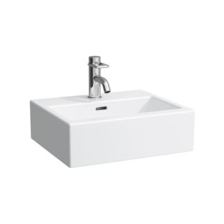 LAUFEN Living City Handwaschbecken 8154330001041 weiss, 45x38cm, mit Hahnloch und &Uuml;berlauf