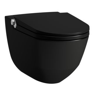 Laufen Cleanet riva Dusch-WC H8206917160001 spülrandlos, 35,5x60cm, schwarz matt