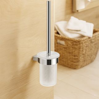 AquaCraft 200 WC-B&uuml;rstengarnitur 20060000-00 Wandmodell, mit Glas, chrom
