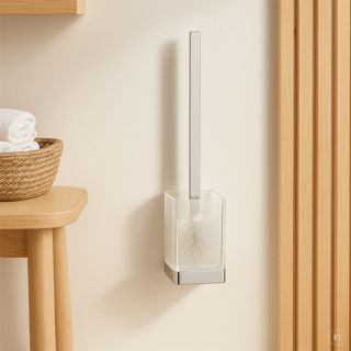 AquaCraft 300 WC-B&uuml;rstengarnitur 30060000-00 Wandmodell, mit Glas, chrom