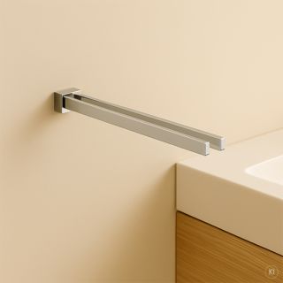 AquaCraft 300 porte-serviettes 30030045-00 43 cm, 2 bras mobiles, chrom&eacute;