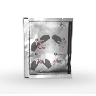 Kit adh&eacute;sif AquaCraft 100 sachets 10000099 pour accessoires de salle de bain