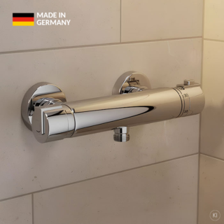 CARLDIX Thermostatic Snower Mixer&nbsp;03000060-00 wall-mounted, without shower set, chrome