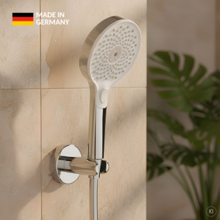 CARLDIX Hand Shower 16010003-00 round, 110 mm, 3 spray patterns, chrome