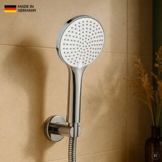 CARLDIX Handbrause 15010003-00 rund, 110 mm, 3 Strahlarten, chrom