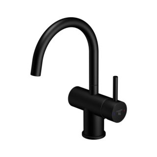 Steinberg Serie 100 Waschtischarmatur 1001500S Matt Black, schwenkbarer Auslauf, mit Ablaufgarnitur