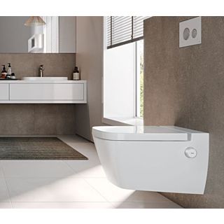 TECE TECEone Dusch-WC mit Duschfunktion Set mit WC-Sitz, Kaltwasser