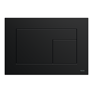 TECE TECEvelvet WC-Bet&auml;tigungsplatte 9240732 f&uuml;r Zweimengentechnik, Nero Ingo / Schwarz