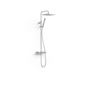 Système de douche Tres Over Wall 19039307 avec thermostat en saillie, chromé
