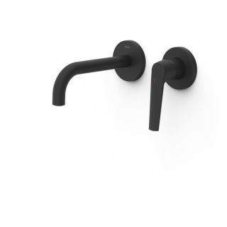 Tres Fuji Fertigset f&uuml;r Waschtisch-Wandarrmatur 28130021 Unterputz, 177mm Auslauf, chrom