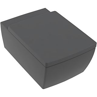 Villeroy & Boch Memento 2.0 WC, Wand-Tiefspüler 4633R0I4 Graphite C-plus, 37,5x56cm, Direct Flush