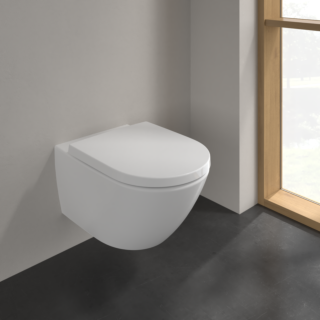 Villeroy et Boch Subway 3.0 WC suspendu sans bride 4670T0RW  37 x 56 cm, TwistFlush, Stone White CeramicPlus