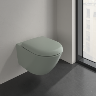 Villeroy & Boch Antao Wand Tiefsp&uuml;l WC 4674T0R8 Abgang waagerecht, mit TwistFlush, Morning Green c-plus