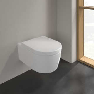 Villeroy & Boch Avento Combi-Pack 5656HR01 wei&szlig;, sp&uuml;lrandlos, mit WC-Sitz 9M77C1