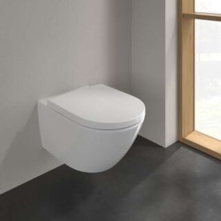 Villeroy & Boch Subway 3.0 Combi-Pack 4670TS01  TwistFlush, rimless, wall-hung toilet with toilet seat, white