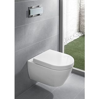 Villeroy & Boch Subway 2.0 Wand WC 56001001 weiß, Tiefspüler mit Befestigungssatz SupraFix