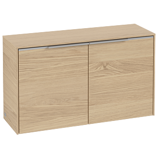Villeroy et Boch Subway 3.0 buffet C60000VJ 80,5x42,3x25,6cm, poign&eacute;e aluminium brillant, ch&ecirc;ne nordique