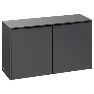Villeroy et Boch Subway 3.0 buffet C60001VR 80,5x42,3x25,6cm, poign&eacute;e noir volcan, graphite