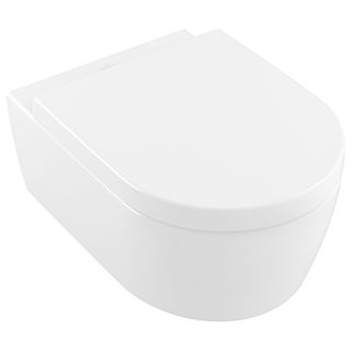 Villeroy & Boch Avento Combi-Pack 5656HR01 weiß, spülrandlos, mit WC-Sitz 9M77C1