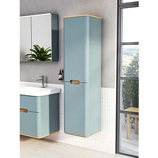 VitrA Sento Hochschrank 65910 40x35x157,5cm, T&uuml;ranschlag links, fjordgr&uuml;n matt, Dekor