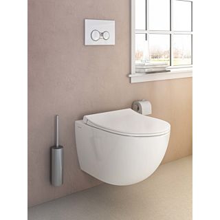 VitrA Sento flush 2.0 Wand WC 7748B0030075 weiß, 36,5x54cm, 3/6 l, ohne Spülrand, Tiefspüler