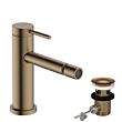 Hansgrohe 73201700 Tecturis S Single Lever Bidet Mixer – Matt White With Pop-Up Waste Set